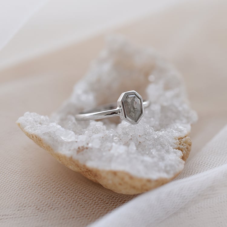 Ring mit Salt and Pepper Diamanten Ansonia 60875