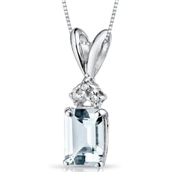 Goldanhänger mit Aquamarin und Diamanten Deandra