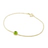Goldenes Armband mit Olivin Arleth