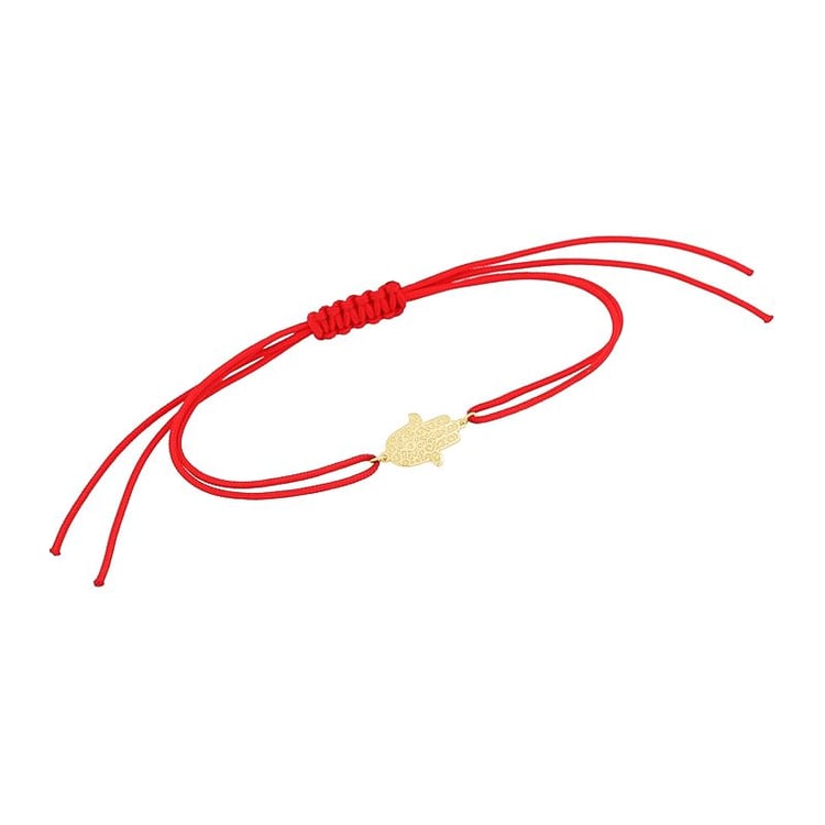 String Armband mit dem Symbol Hamsa