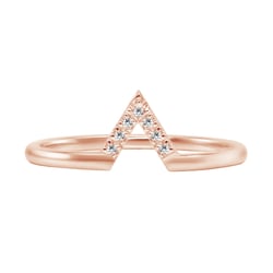 Verlobungsring aus Gold mit Diamanten Osher