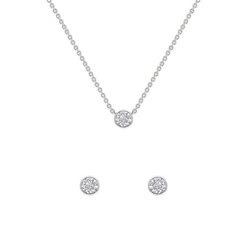 Minimalistisches Schmuckset aus Diamantschmuck Misu