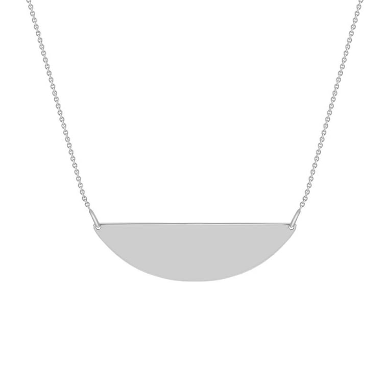 Goldene Halskette mit Halbmond-Anhänger Halfmoon 40231