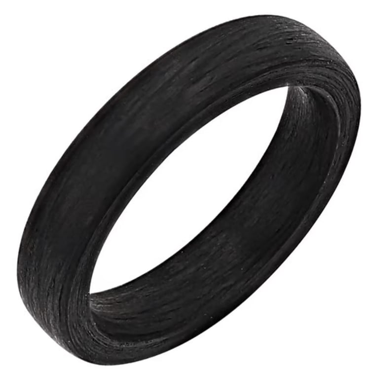 Leicht abgerundeter Ring für Herren aus Carbon Lorena