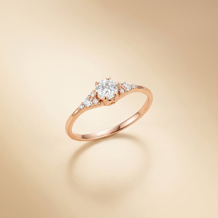 Verlobungsring mit Buchstaben und Lab Grown Diamanten Diana 167282