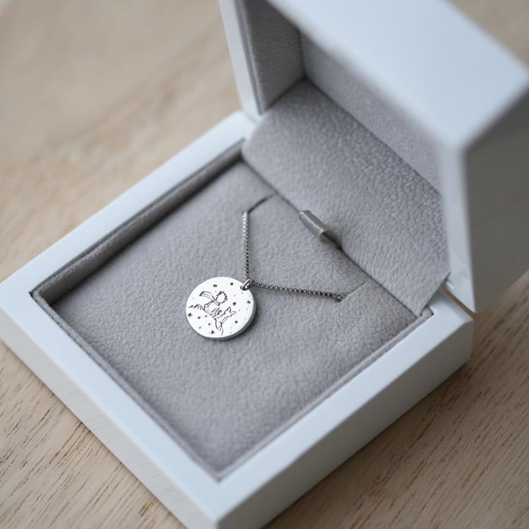 Anhänger aus Silber Der Kleine Prinz mit Fuchs 138740