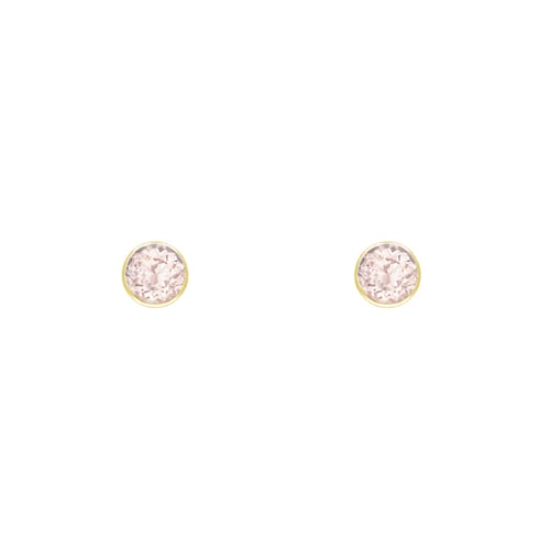 Minimalistische Bezel-Ohrringe mit Morganiten Tofine
