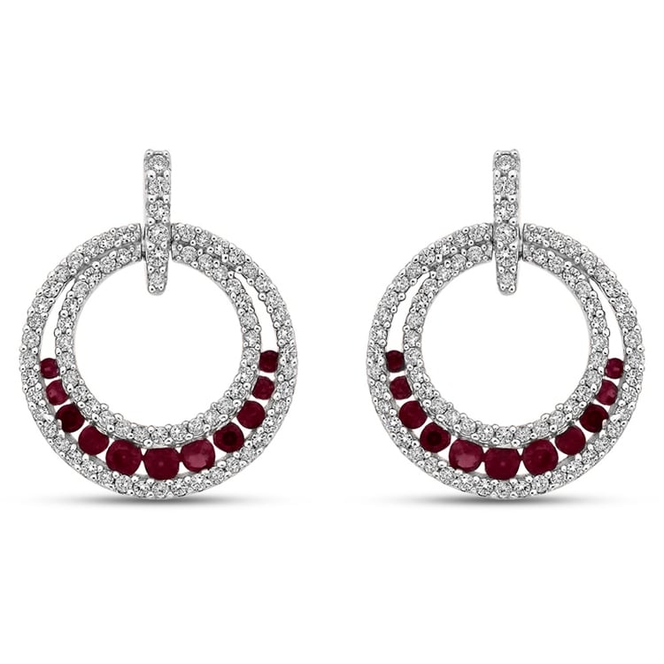 Luxuriöse Ohrringe mit Rubinen und Diamanten Quasimo 51869