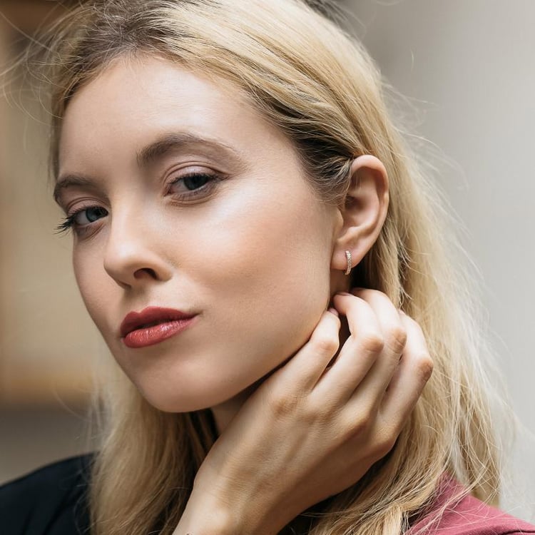 Elegante Ohrringe mit Moissaniten Gomati 105112