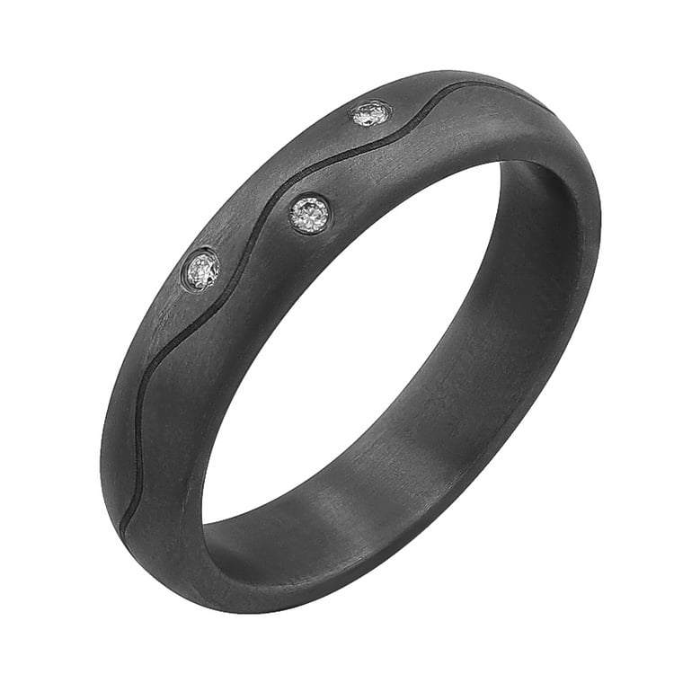 Eheringe aus Tantal mit Diamanten Brodie 124261
