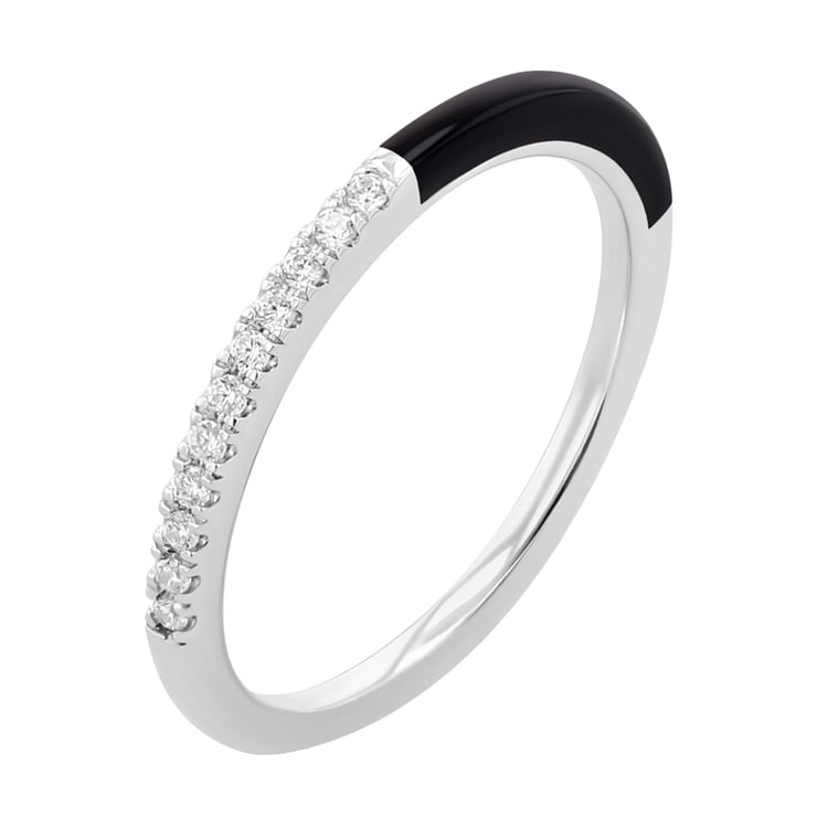 Ring aus Keramik mit Lab Grown Diamanten Danyl