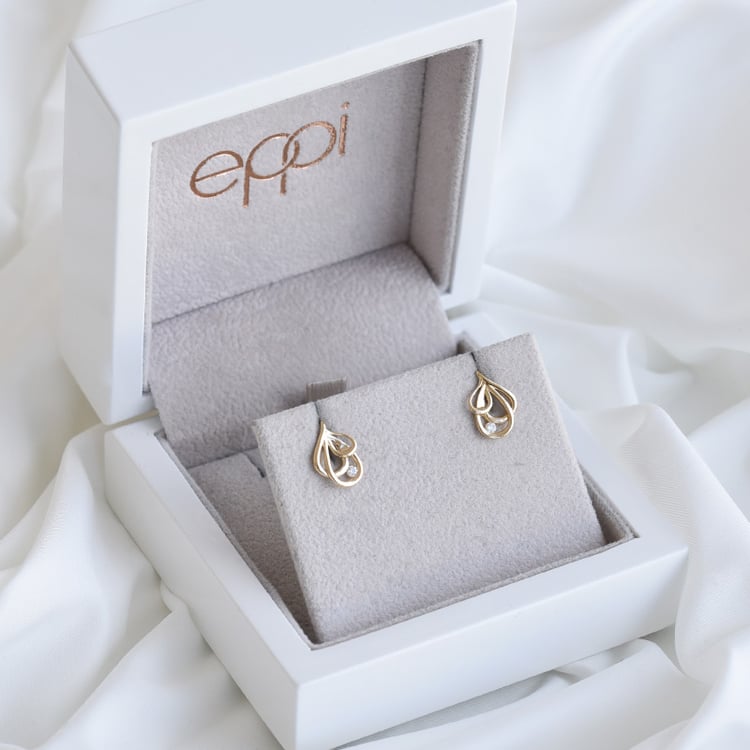 Goldenes Schmuckset mit Diamanten Aspasia 81613