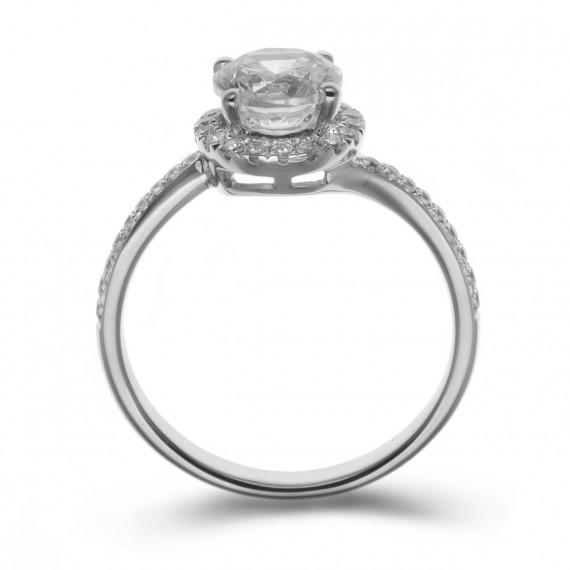 Verlobungsring aus Platin 8665