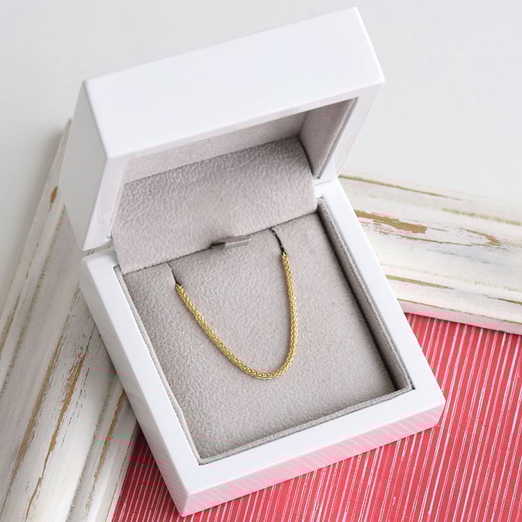 Goldene Spigakette 45 cm aus 18k Gold 152586