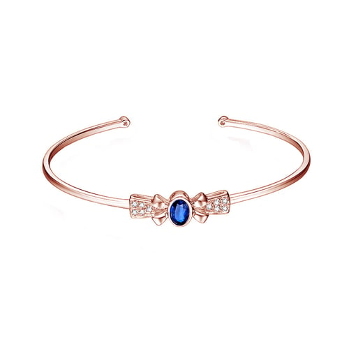 Goldenes Armband mit Saphiren und Diamanten Ralla