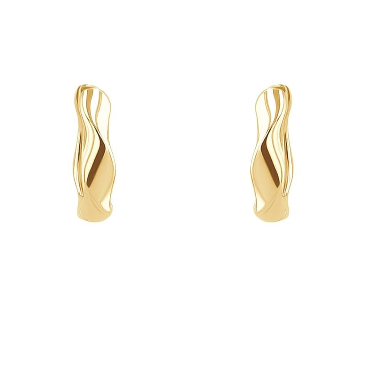 Gewellte runde Ohrringe aus Silber Tilly 126593