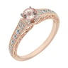 Verlobungsring im Vintage-Stil mit Morganit und Diamanten Keran