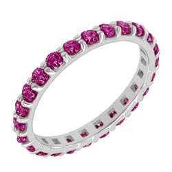 Goldener Memoryring mit Rubinen Brites