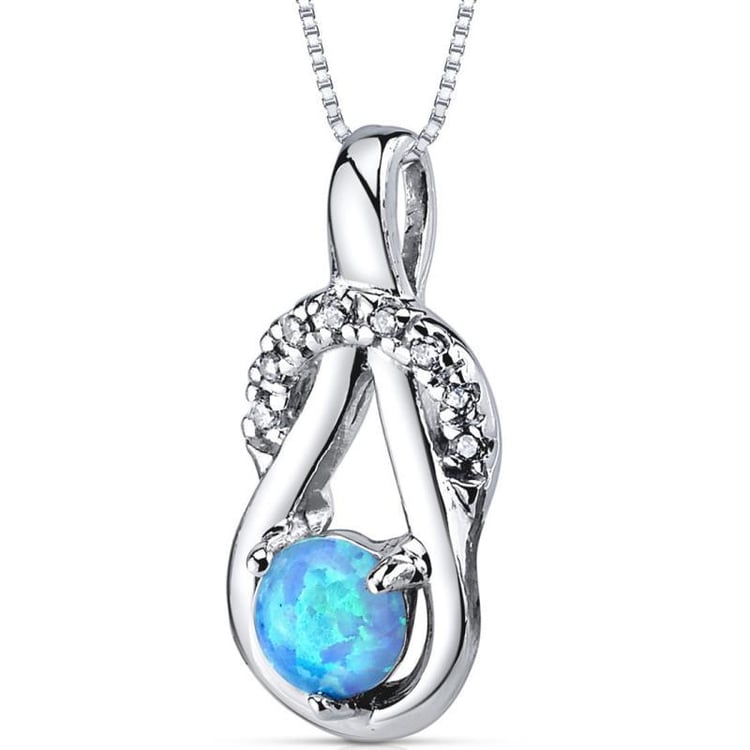 Silberne Anhänger mit Opal 3504