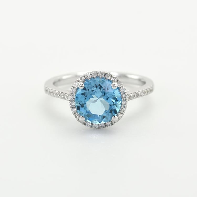 Goldring mit Diamanten 7653