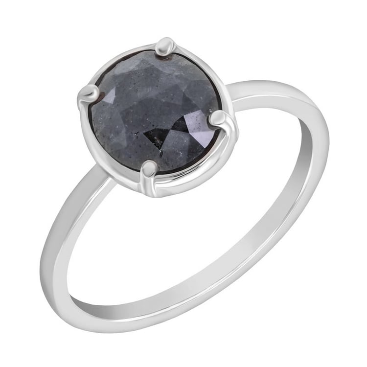 Ring mit ovalem Salt and Pepper Diamant 34280