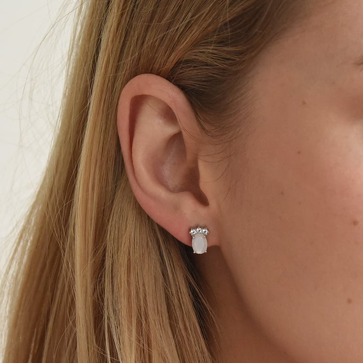 Ohrringe in Silber mit Topas und Mondstein Perkin 72645