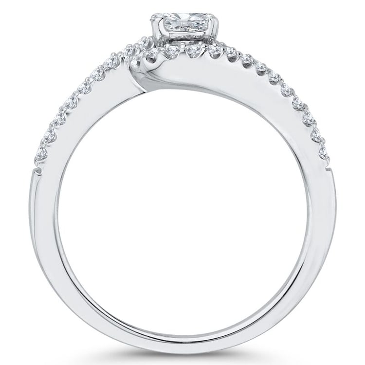 Eleganter Verlobungsring mit Moissanit und Lab Grown Diamanten Elaina 66176