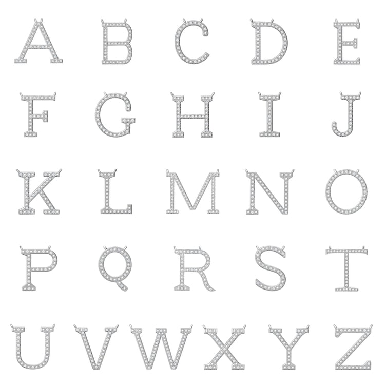 Personalisierter Buchstabenanhänger mit Diamanten Amira 87920