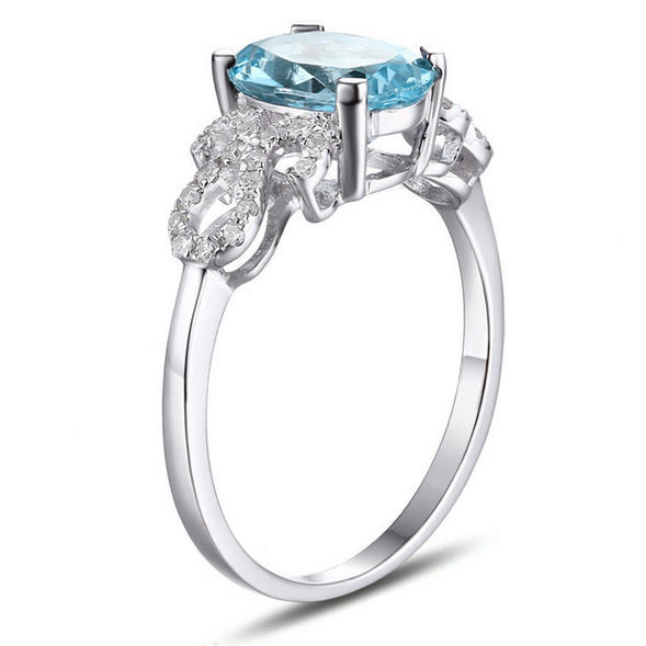 Ring mit Aquamarin 8468