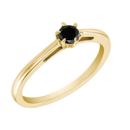 Verlobungsring mit schwarzem Diamant Rima