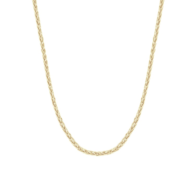 Goldene Spigakette 45 cm aus 18k Gold