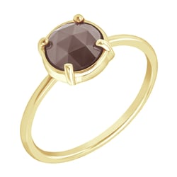 Goldener Ring mit Diamant im Rosenschliff Vertius