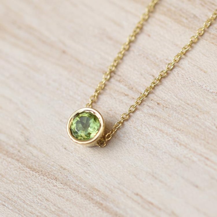 Goldenes Armband mit Olivin Arleth 19683