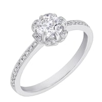 Verlobungsring mit Diamantblume Katalin