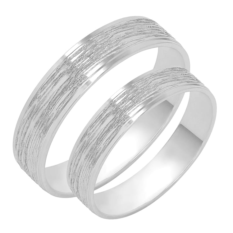 Atypische Eheringe aus Gold Basilio