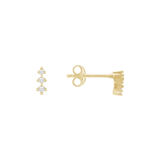 Zarte Ohrstecker mit Diamanten Linus