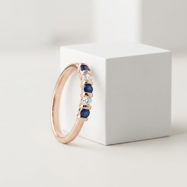 Eternity-Ring mit Saphiren und Diamanten Dalis 170733