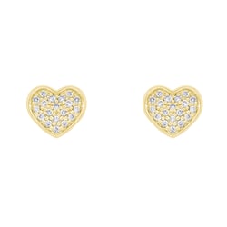 Diamantohrringe in Herzfrom Sie