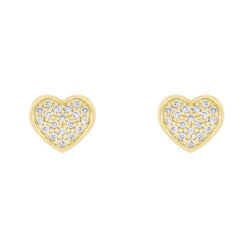 Diamantohrringe in Herzfrom Sie
