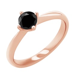 Verlobungsring mit schwarzem Diamant Mahiya