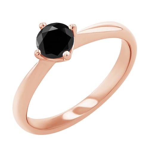 Verlobungsring mit schwarzem Diamant Mahiya