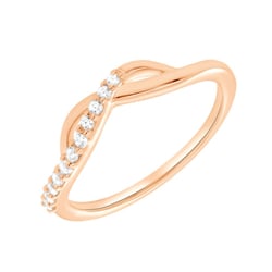 Atypischer Ring aus Gold mit Diamanten Joel