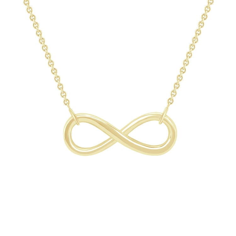 Silberhalskette im minimalistischen Design Infinity 123630