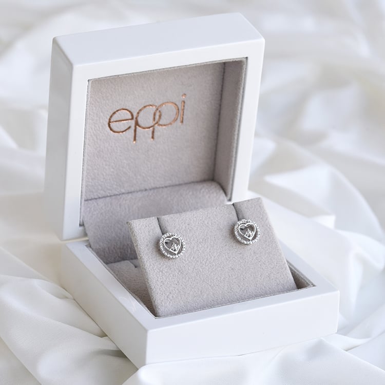 Romantische Ohrringe mit Diamanten Sofya 85253