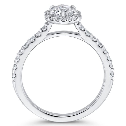 Verlobungsring in Haloform mit Diamanten Primrose