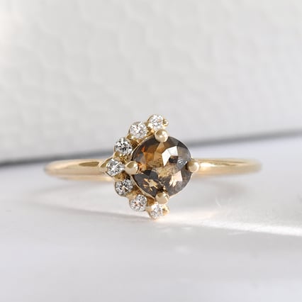 Ring mit einem Salt and Pepper Diamanten Ammiel