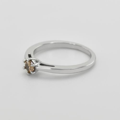 Verlobungsring mit Champagner Diamant Sati