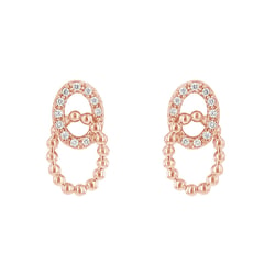 Durchflochtene Ohrringe mit Diamanten Helene