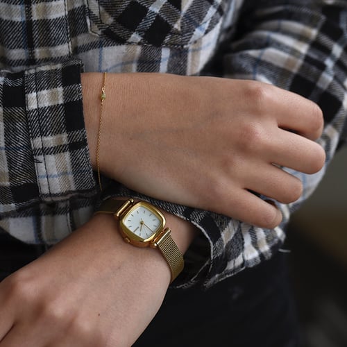 Goldenes Armband mit gelbem Diamanten Keegan