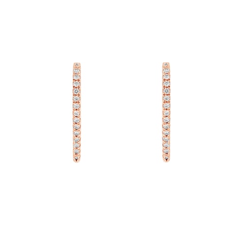 Ohrringe in Herzform mit Lab Grown Diamanten Leia